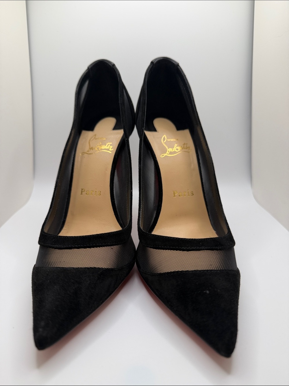 Christian louboutin Galativi Black Suede Pumps women’s EU 38.5